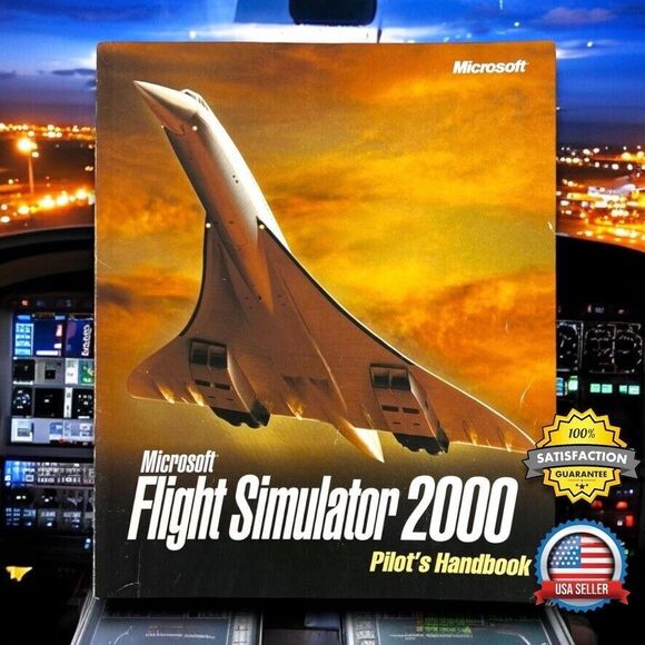Microsoft Flight Simulator 2000 Pilot's HANDBOOK ONLY Manual Instruction NO GAME - Picture 1 of 14